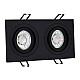 Ugradna dupla svetiljka crna pravougaona M206018 Mitea Lighting