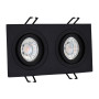 Ugradna dupla svetiljka crna pravougaona M206018 Mitea Lighting