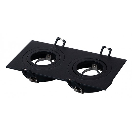 Ugradna dupla svetiljka crna pravougaona M206018 Mitea Lighting