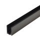 Aluminijumski profil crni za neon LED trake 7.6x12x2000mm set bez difuzora M76-C