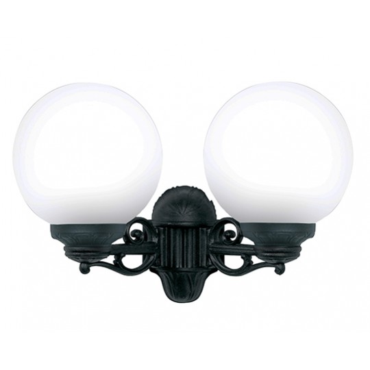 Zidna lampa crna na gore/dole IP55 2xE27 G25.141.000.E27 PORPORA/G250 Fumagalli