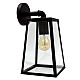 Zidna lampa crna Max.60W IP44 1xE27 baštenska M945 C