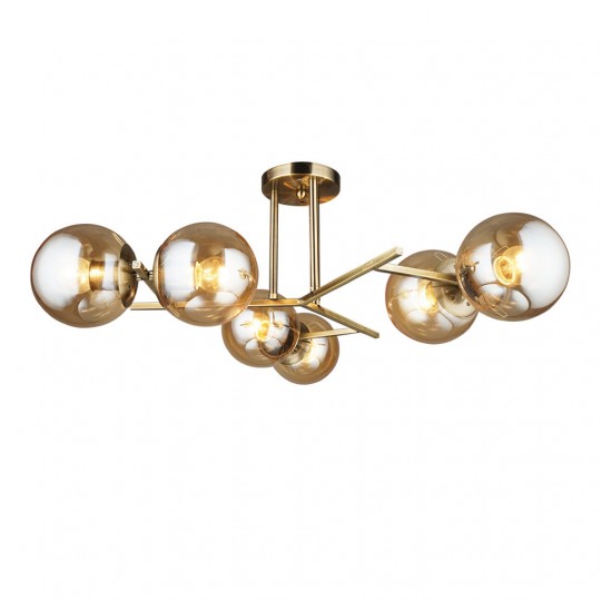 Luster zlatni Max.60W 220~240V 6xE27 M10820-6 Mitea Lighting
