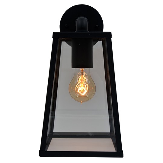 Zidna lampa crna Max.60W IP44 1xE27 baštenska M945 C