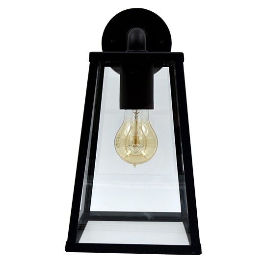 Zidna lampa crna Max.60W IP44 1xE27 baštenska M945 C