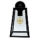 Zidna lampa crna Max.60W IP44 1xE27 baštenska M945 C