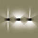 Zidna lampa crna 10W 4000K IP54 L100xW100xH100mm LED baštenska (podesiv ugao) 600lm M954040 C