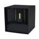 Zidna lampa crna 10W 4000K IP54 L100xW100xH100mm LED baštenska (podesiv ugao) 600lm M954040 C