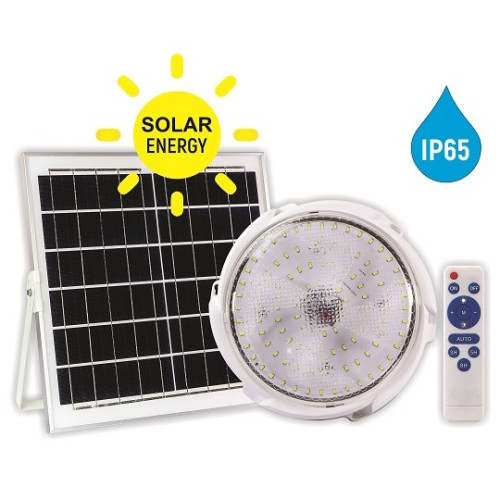LED plafonjera 900lm + solarni panel 8W IP65 240x240mm sa daljinskim M702004