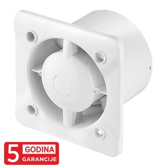 Kućište belo za kupatilski aspirator-ventilator sa klemom 5Y "SILENT" KWS100 FI100 System+ Awenta