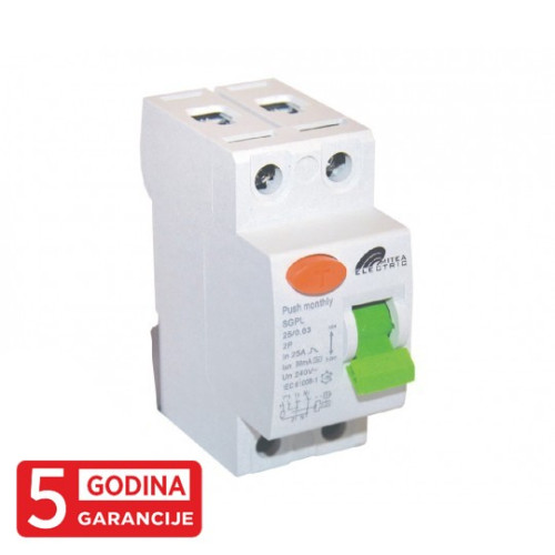 FID sklopka 32A 100mA 1P+N SGPL 5Y