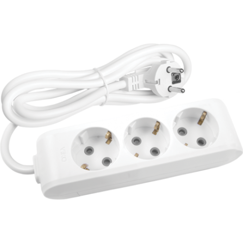 Priklj.prenosna bela trostruka 3Mx5m 3x1,5mm2 16A 250V WLTB0435-2WH EU4 X-tendia Panasonic