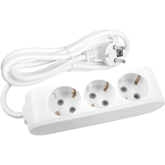 Priklj.prenosna bela trostruka 3Mx5m 3x1,5mm2 16A 250V WLTB0435-2WH EU4 X-tendia Panasonic