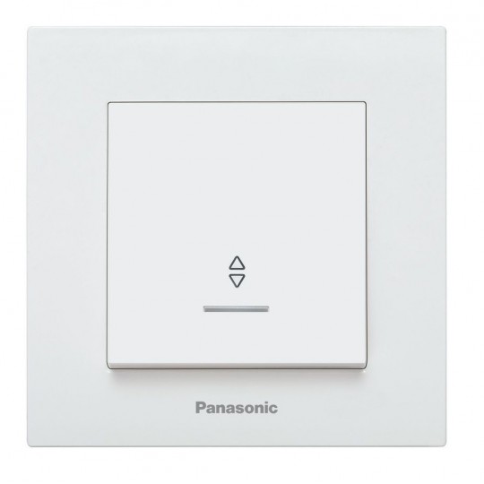Naizmenični prekidač beli sa tinjalicom vijčani 10A 250V WKTC0004-2WH EU4 Karre Plus Panasonic