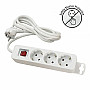 Priključnica bela 16A 250V 3680W 3x1.5mm2 prenosna nerastavna trostruka (produžni kabl) sa prekidačem ME-PR3P-5M DZ Mitea Electric