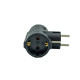 Dvostruki T razvodnik crni 16A 250V 3680W PM-41-C T2