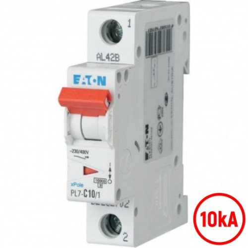 Automatski osigurač 10A C 10kA PL7-C10/1 262702 Eaton