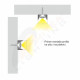 Aluminijumski profil za LED trake crni nadgradni 20x20x2000mm set sa difuzorom MA623-C Mitea Lighting