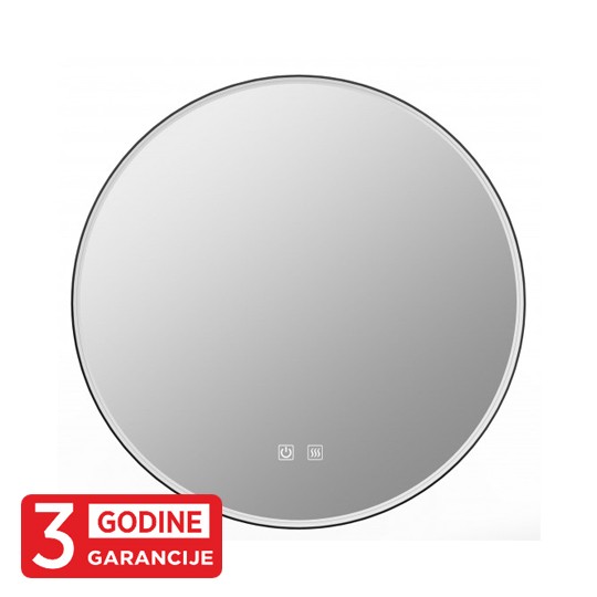 Ogledalo crno 600x25mm Touch CCT 3000~6500K IP44 sa pozadinskim LED osvetljenjem 20W 3Y M209494 Mitea Lighting