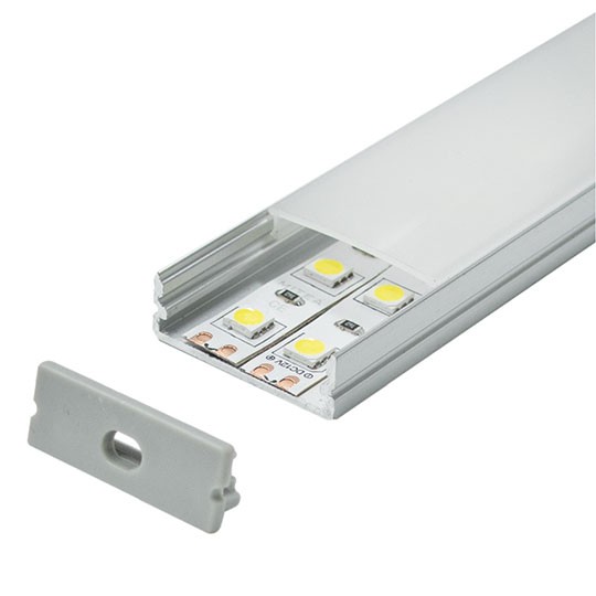 Aluminijumski profil za LED trake 10x30x2000mm sa difuzorom 2m MA619