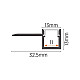 Aluminijumski profil za LED trake 13x32.5x2000mm sa difuzorom 2m MA3313-A