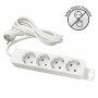 Priklj.prenosna nerastavna četvorostruka bela DZ 16A 250V-3680W 3x1.5mm2 2m ME-PR4-2M Mitea Electric