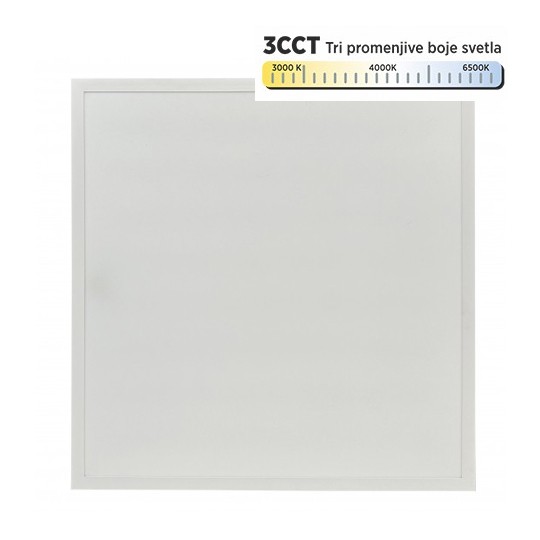 LED panel beli 36-40-48W 9u1 3CCT 3000/4000/6500K ram ugradni 595x595 (600x600) BACKSIDE LIGHT ~4320lm M203427-B1