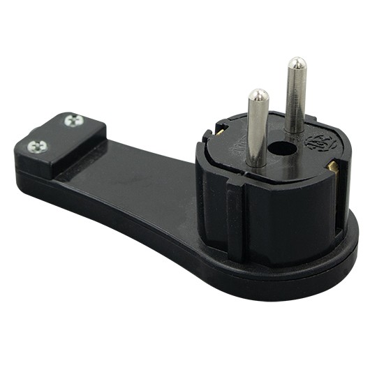 Utikač L, tanki crni 16A/250V~ PM-39-C Mitea Electric