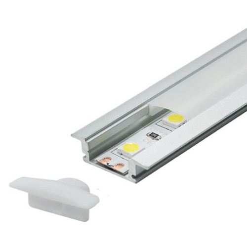 Aluminijumski profil za LED trake 3M ugradno-nadgradni set sa difuzorom 7x24.7x3000mm M508 Mitea Lighting