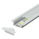 Aluminijumski profil za LED trake beli ugradno-nadgradni set sa difuzorom 7x24.7x2000mm M508-B Mitea Lighting