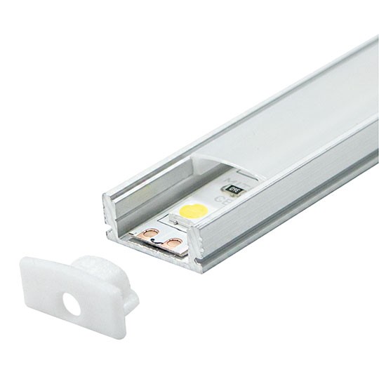 Aluminijumski profil za LED trake 3M nadgradni 7x17.4x3000mm set sa difuzorom M509 Mitea Lighting