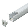 Aluminijumski profil za LED trake sivi 7.8x9x2000mm nadgradni sa difuzorom 2m MA7890-A