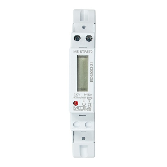 Monofazni merač potrošnje (strujomer) 45A za DIN šinu 1P 1600imp/kWh 220V ME-STR570 Mitea Electric