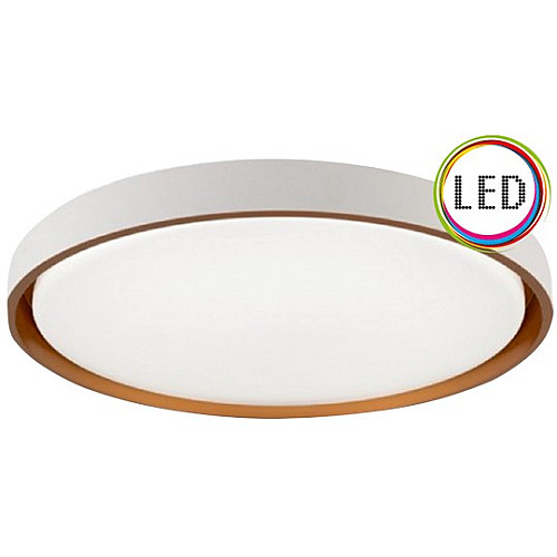LED plafonjera belo-zlatna 28W LED SMD CCT 3000~6500K fi400mm M205518-A