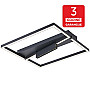 LED plafonska lampa crna 36W 3000K peščano 3Y M10936