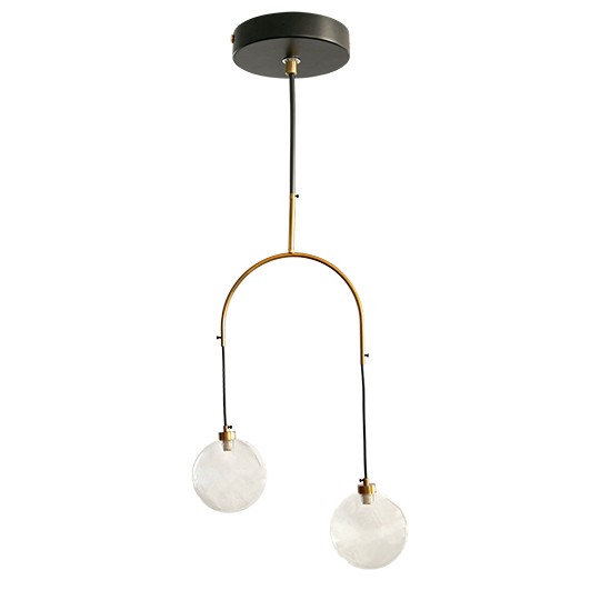 Luster zlatni Max.40W 220~240V crno- 2xG9 M11091-2 Mitea Lighting