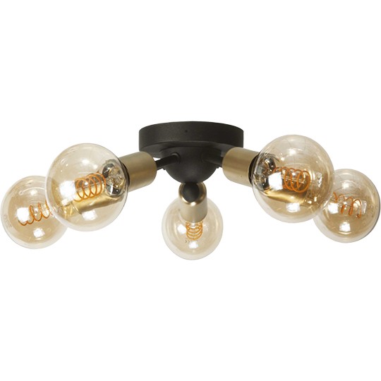 Luster zlatni Max.60W 220~240V crno- 5xE27 M11093-5 Mitea Lighting