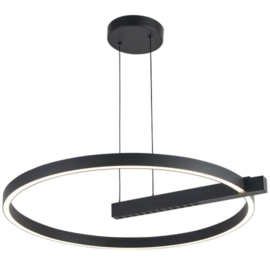 Visilica crna LED 36W 3000K peščano 3Y M10956 Mitea Lighting