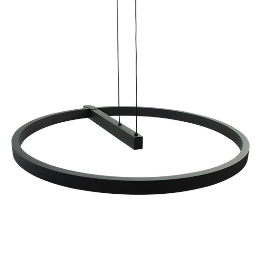 Visilica crna LED 36W 3000K peščano 3Y M10956 Mitea Lighting