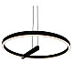 Visilica crna LED 36W 3000K peščano 3Y M10956 Mitea Lighting
