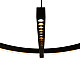 Visilica crna LED 36W 3000K peščano 3Y M10956 Mitea Lighting