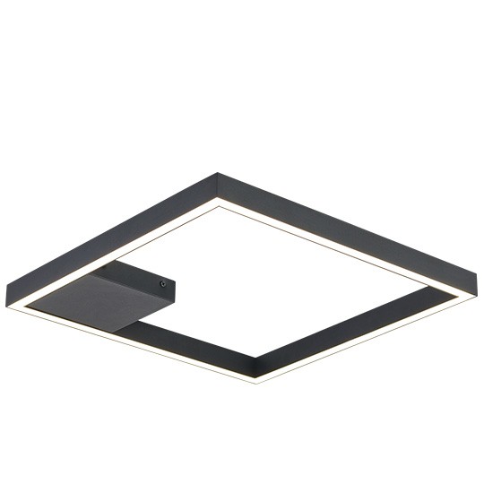 LED plafonska lampa crna 20W 3000K peščano 3Y M10935