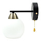 Zidna lampa crna + zlatna + bela 1xE27 max.60W 220V M11090-1Z