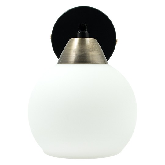 Zidna lampa crna + zlatna + bela 1xE27 max.60W 220V M11090-1Z