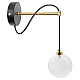 Zidna lampa crno-zlatna 1xG9 max.40W 220V M11091-1Z
