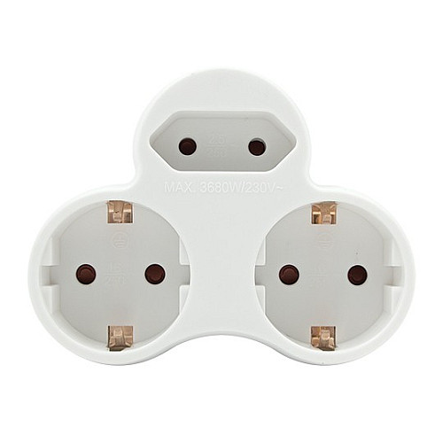Razvodnik 2+1 2x16A/1x2.5A 250V trostruki PM-49 Mitea Electric