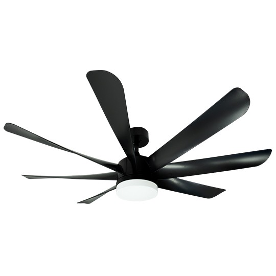 Ventilator crni plafonski 50W sa svetlom LED CCT 20W fi152cm sa daljinskim upravljačem MV5015-C