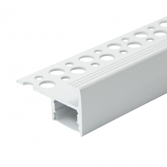 Aluminijumski profil za LED trake beli 22x40x2000mm za pločice/stepenice sa difuzorom 2m MA06-W Mitea Lighting