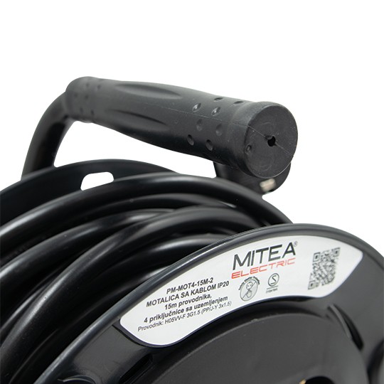 Priključnica 250V-3000W- prenosna - motalica PM-MOT4-15M-2 DZ Mitea Electric