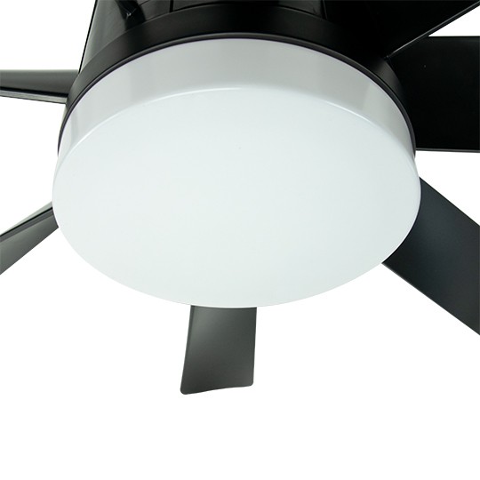 Ventilator crni plafonski 50W sa svetlom LED CCT 20W fi152cm sa daljinskim upravljačem MV5015-C